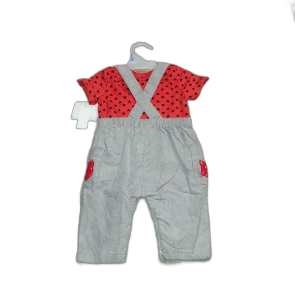 Disney Micky Mouse Overall and T-shirt outfit set 3-6m - Picture 7 of 10